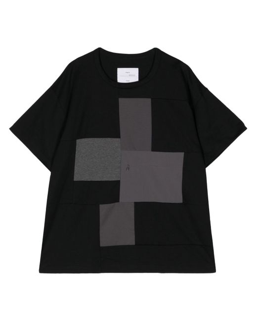 Fumito Ganryu patchwork-detail T-shirt
