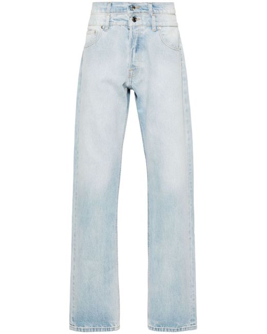 Vtmnts double-waistband straight-leg jeans