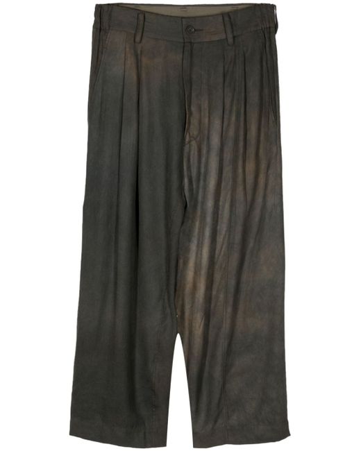 Ziggy Chen striped loose fit trousers