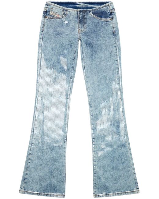 Diesel mid-rise flared jeans