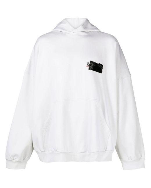 Balenciaga logo-print hoodie