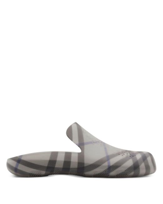 Burberry Stingray checked-lining slippers