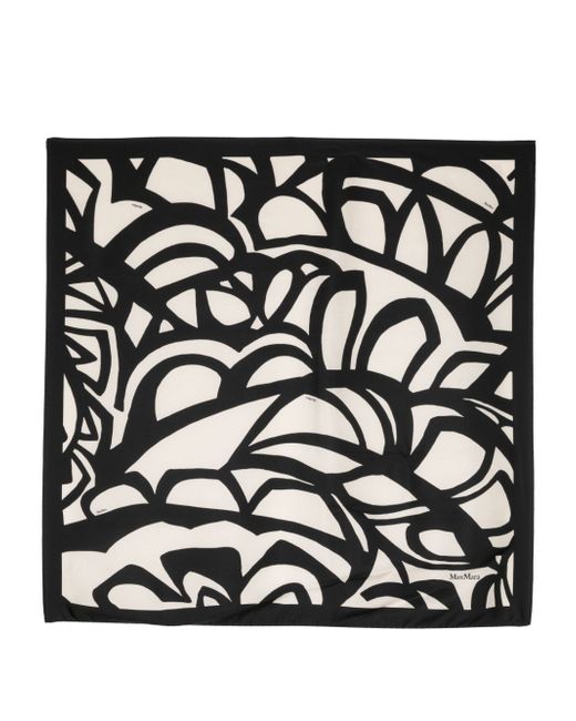 Max Mara abstract-print scarf