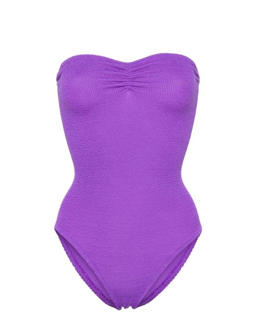 Mc2 Saint Barth strapless crinkled swimsuit