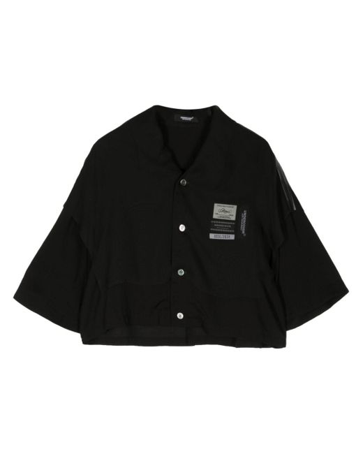 Undercover name-tag button-up shirt