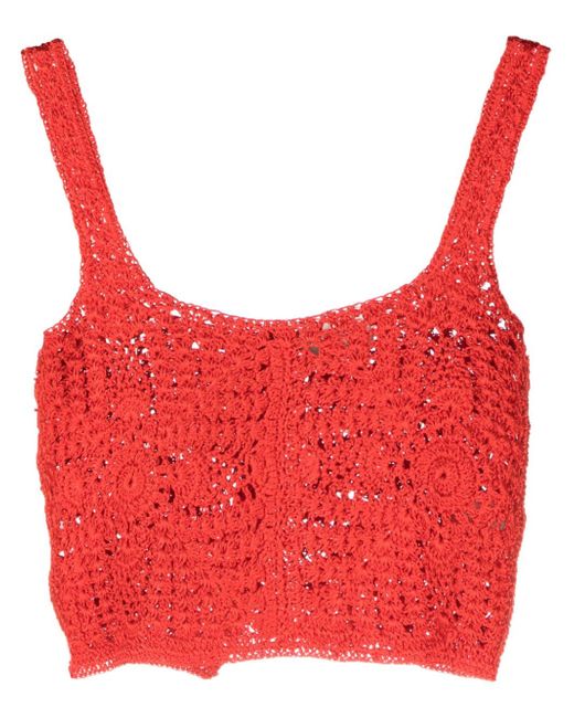 Forte-Forte cropped crochet top