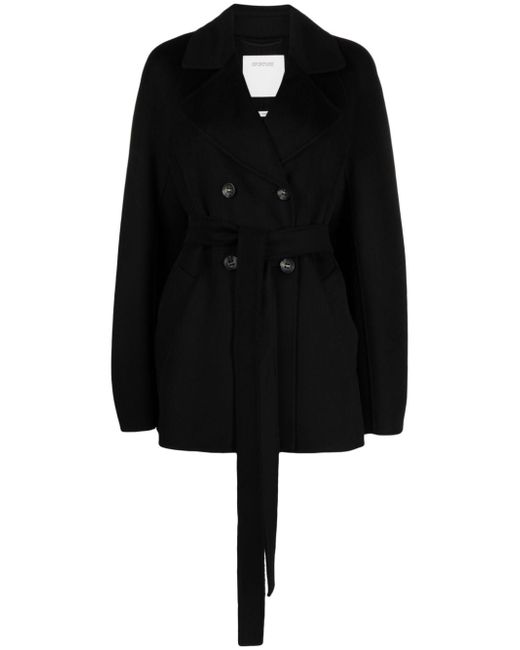 Sportmax belted double-breasted jacket