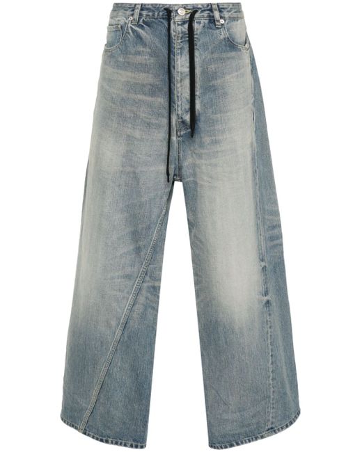 Balenciaga twisted wide-leg jeans