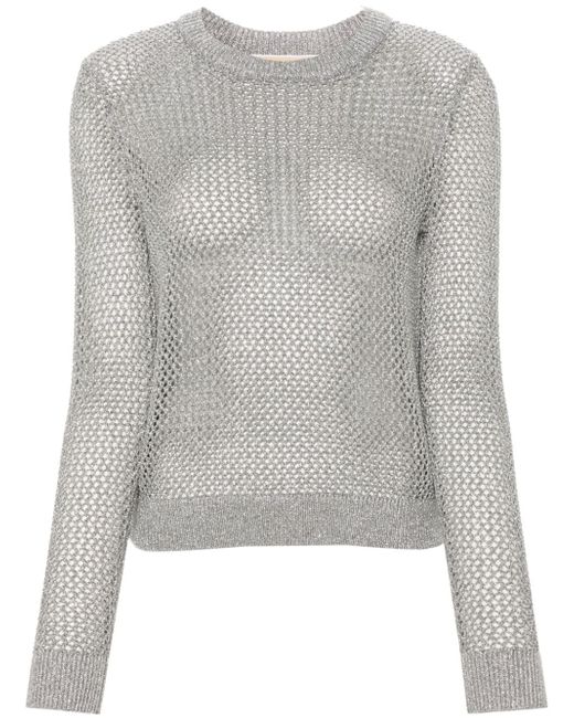 Michael Michael Kors metallic-threading open-knit jumper