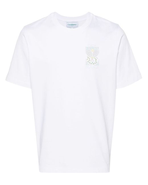Casablanca Tennis Pastelle cotton T-shirt