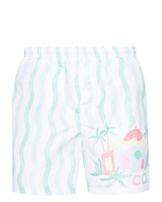 Casablanca Memphis-print swim shorts