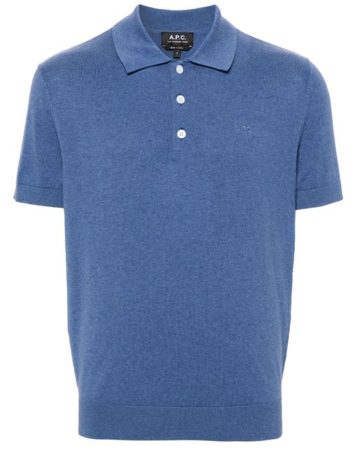 A.P.C. Gregory knitted polo shirt