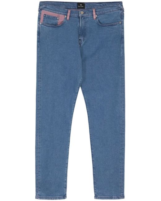 PS Paul Smith colour-block slim-cut jeans