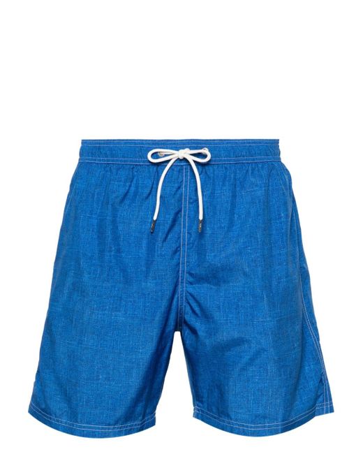 Paul & Shark shark-charm textil-print swim shorts