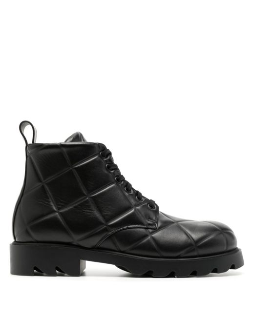 Bottega Veneta ankle length leather boots