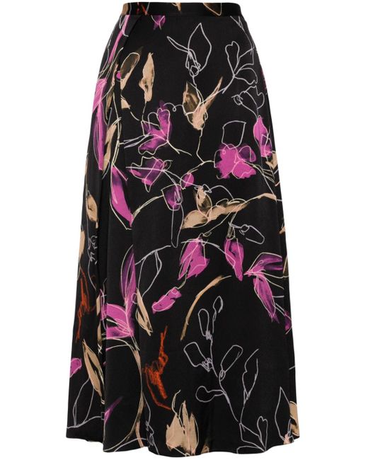 Paul Smith Ink Floral-print high-waisted skirt