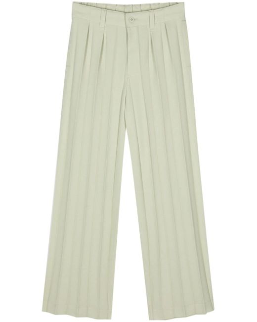 Homme Pliss Issey Miyake Edge Ensemble pleated trousers