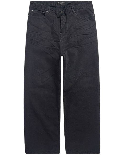 Balenciaga drawstring wide-leg jeans