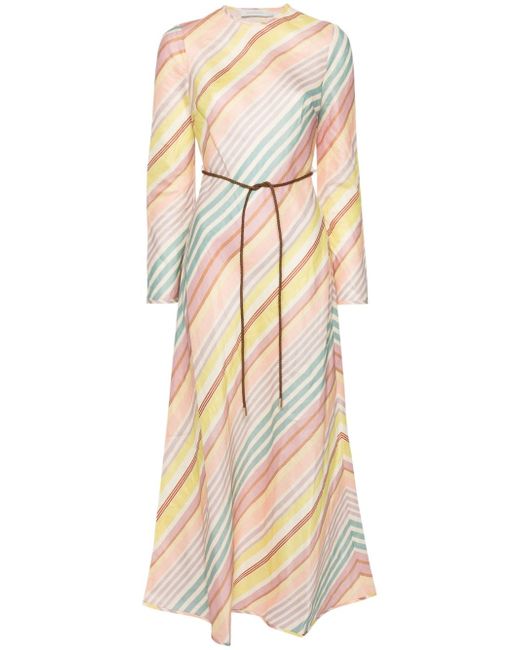 Zimmermann Halliday striped midi dress