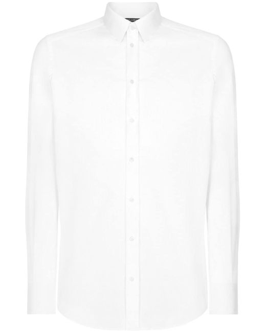 Dolce & Gabbana long-sleeve stretch-cotton shirt
