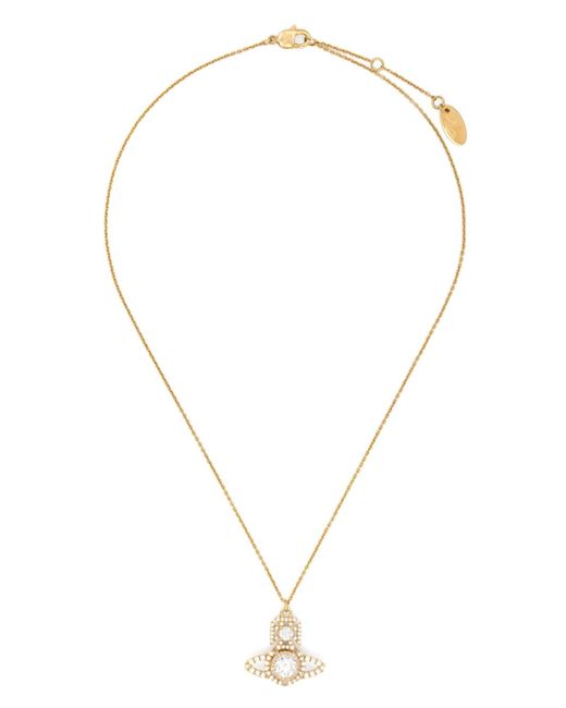 Vivienne Westwood crystal-embellished Orb-detail necklace