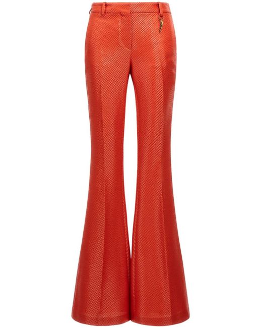 Roberto Cavalli low-rise flared trousers