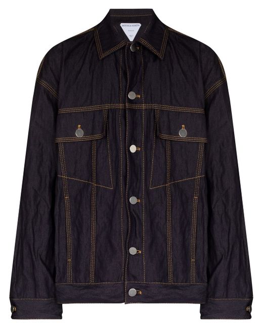 Bottega Veneta contrast-stitch denim jacket