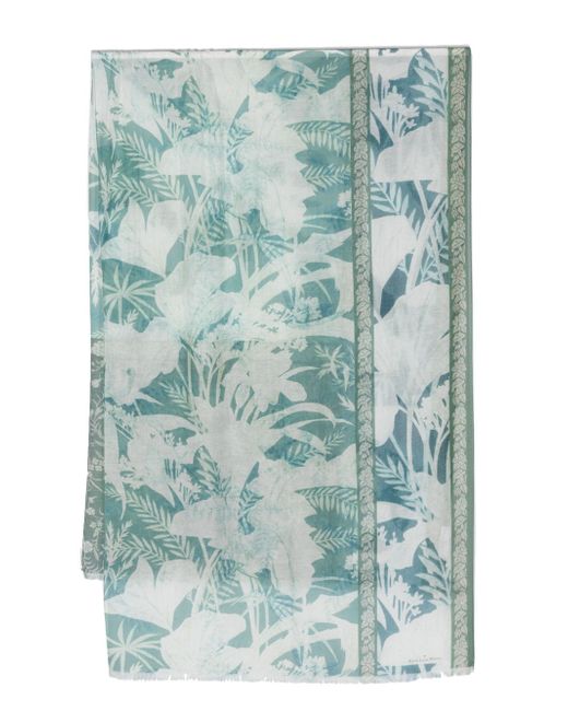 Pierre-Louis Mascia floral-print cotton-blend scarf
