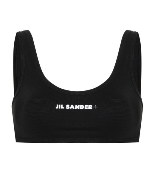 Jil Sander logo-print bikini top
