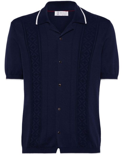 Brunello Cucinelli intarsia-knit shirt
