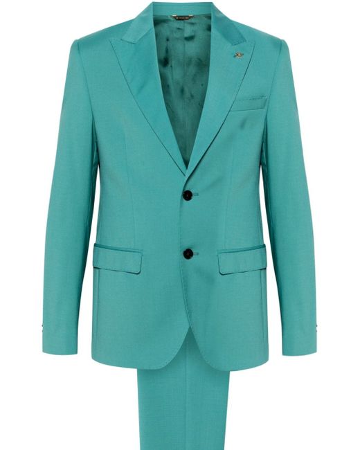 Manuel Ritz single-breasted wool blend suit