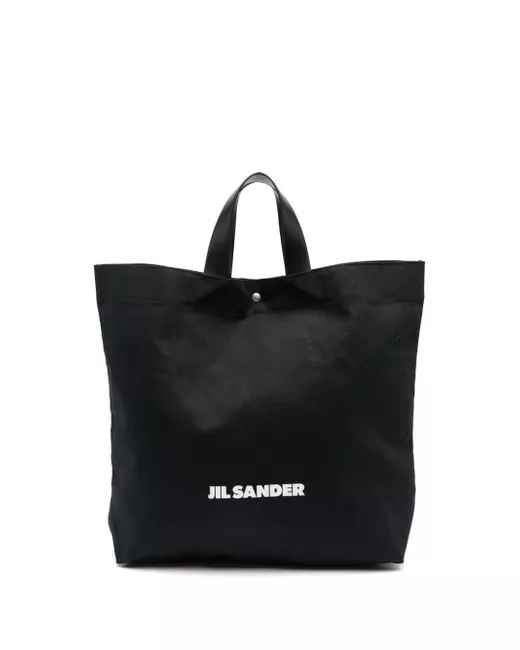 Jil Sander logo-print canvas tote bag