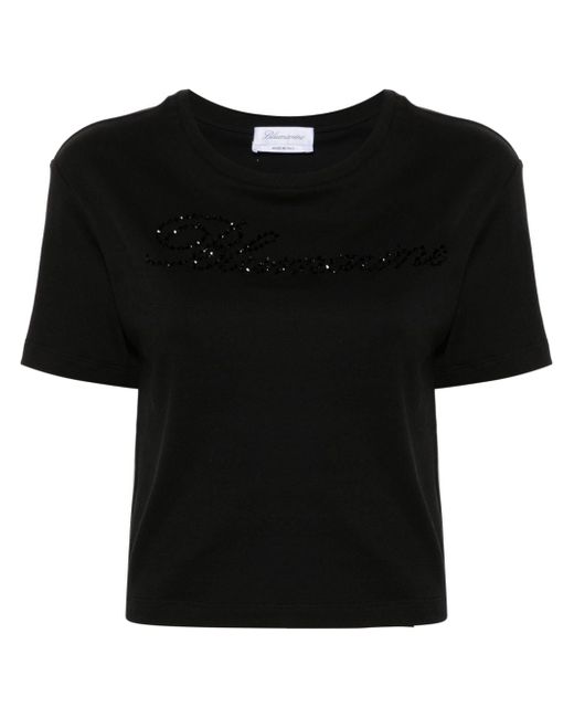 Blumarine rhinestone-embellished T-shirt