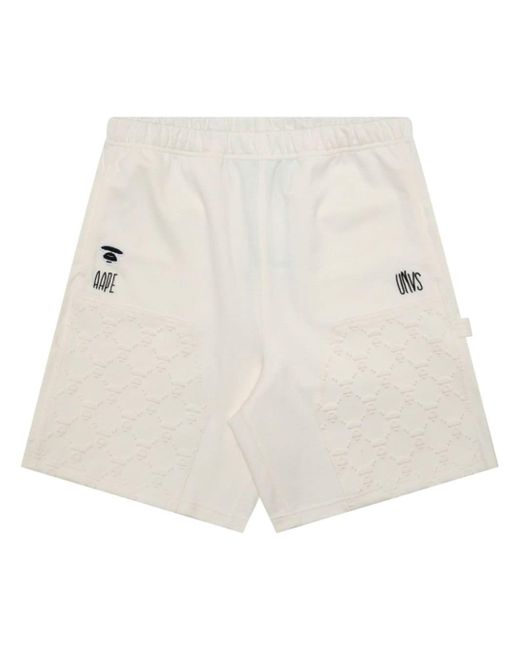 Aape By *A Bathing Ape® logo-embossed track shorts