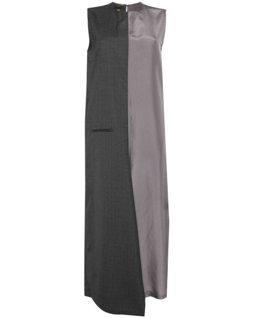Jnby panelled sleeveless maxi dress
