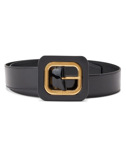 Tom Ford square-buckle leather belt