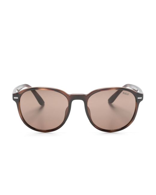 Polo Ralph Lauren round-frame transparent sunglasses
