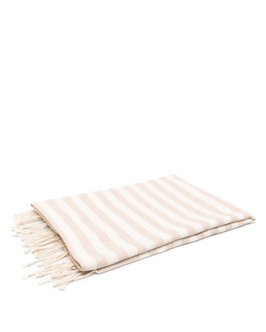 Mc2 Saint Barth fringed striped beach towel