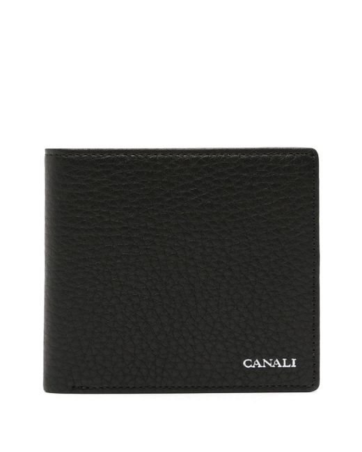 Canali logo-stamp bi-fold wallet