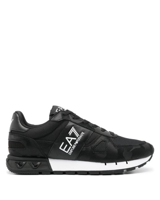 Ea7 logo-debossed sneakers