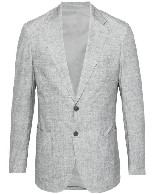 Boggi Milano patterned-jacquard blazer