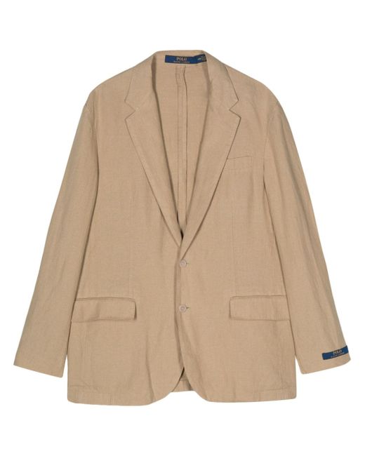 Polo Ralph Lauren single-breasted linen blazer