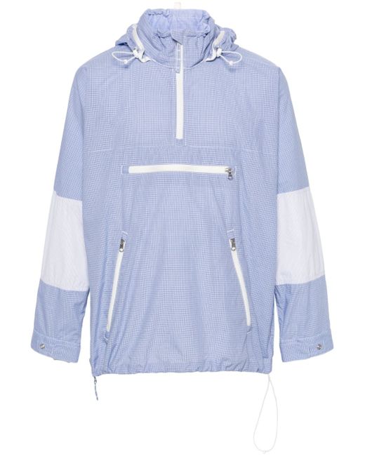 Junya Watanabe grid-pattern hooded jacket
