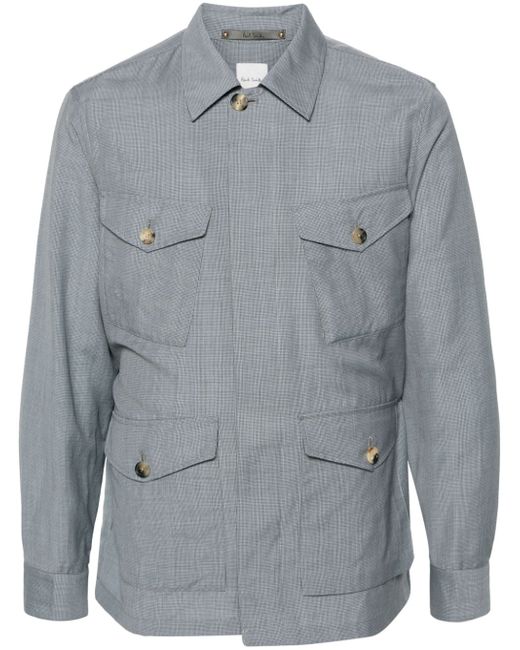 Paul Smith dogtooth-pattern shirt jacket