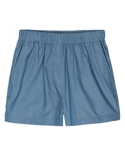 Manuel Ritz chambray cotton shorts