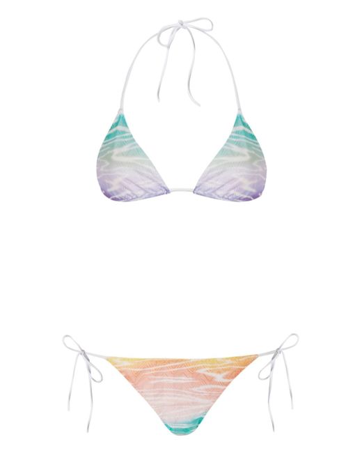 Missoni gradient-effect triangle bikini set