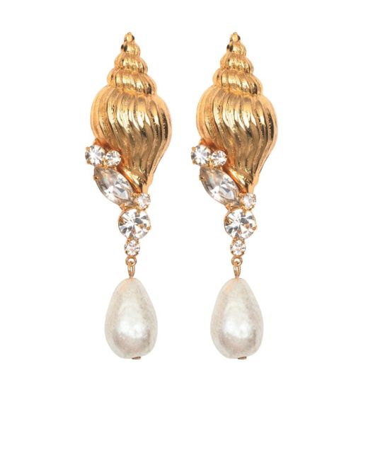 Jennifer Behr Aspene pearl-detailing earrings