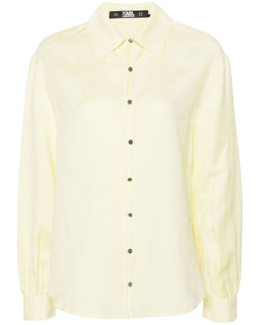 Karl Lagerfeld classic-collar buttoned shirt