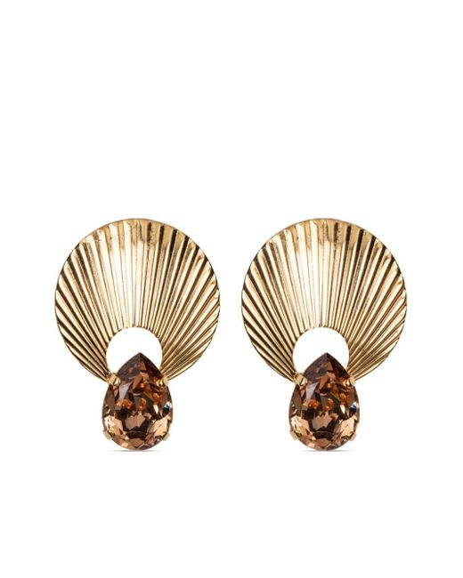 Jennifer Behr Luana crystal-embellished earrings