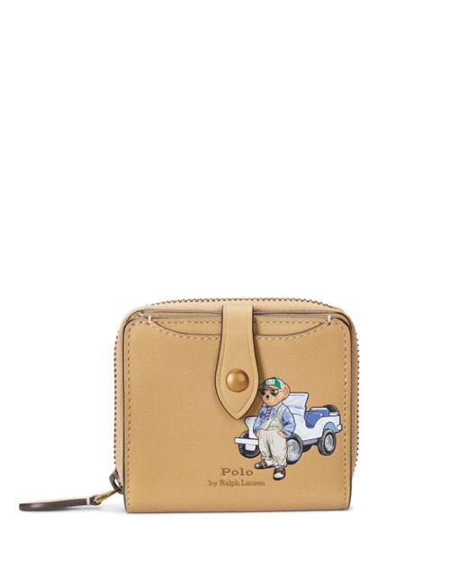 Polo Ralph Lauren Polo Bear leather compact wallet